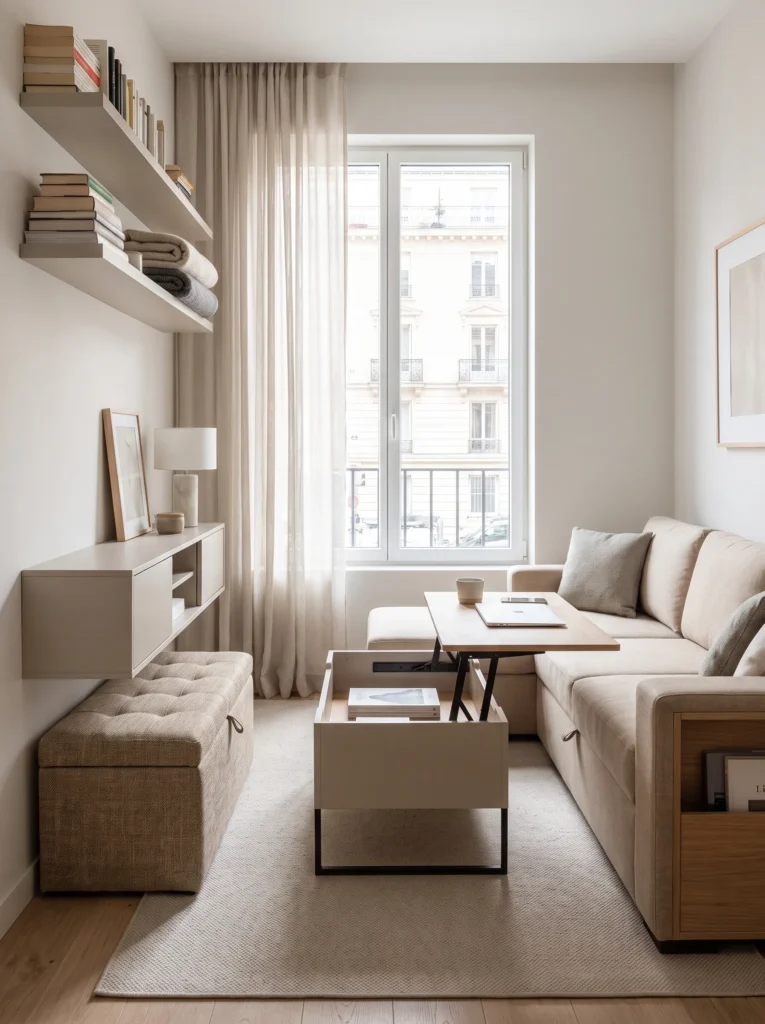 Use multi purpose furniture