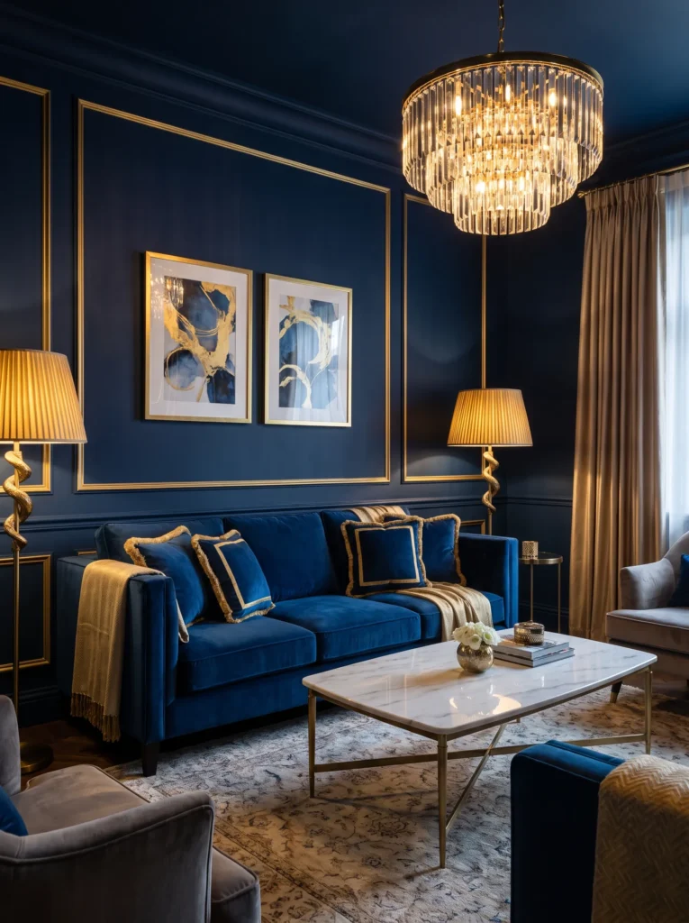 Use rich, deep wall colors