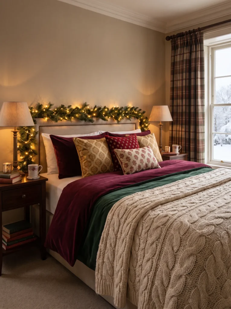 Use warm toned bedding