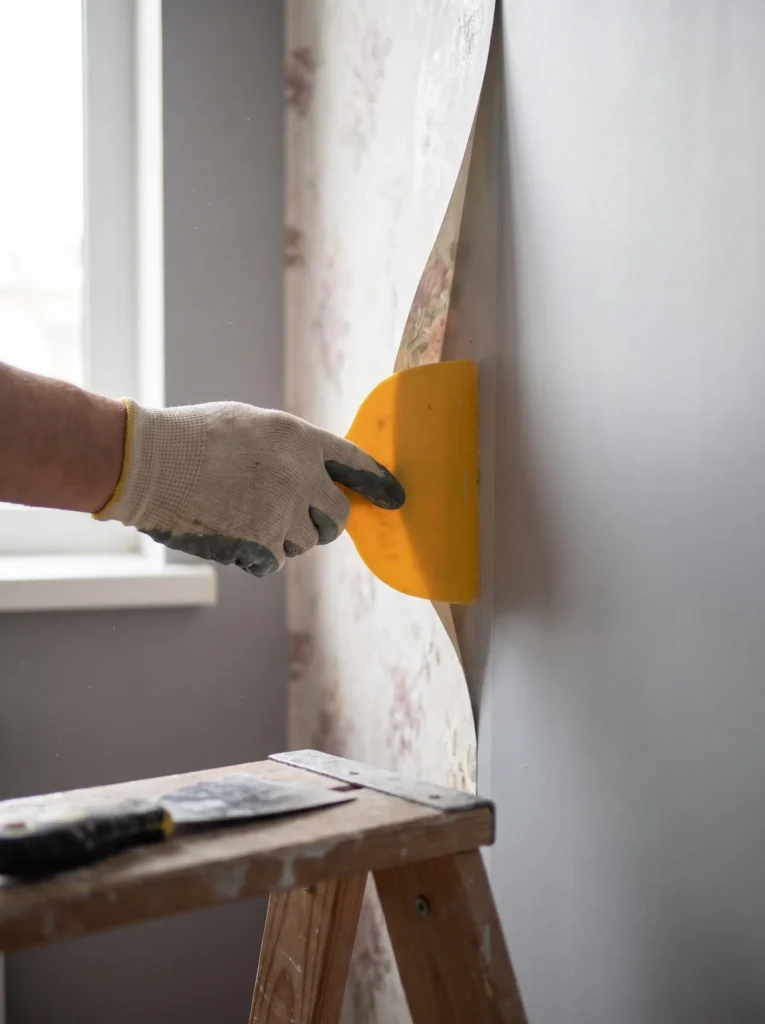 Use a plastic scraper instead of metal when possible