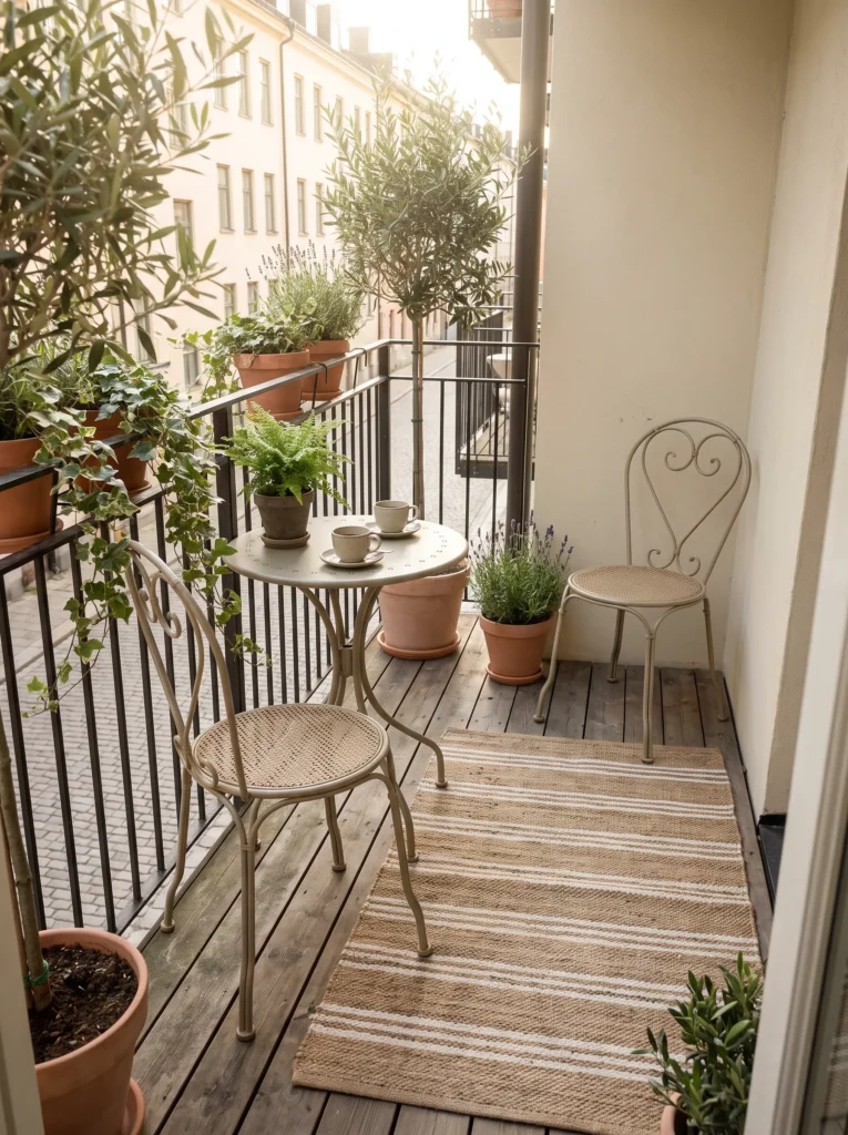 Use a small bistro set
