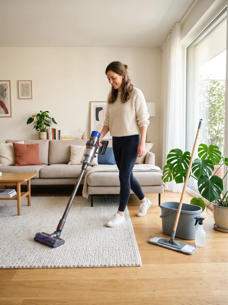 Vacuum and mop regularly