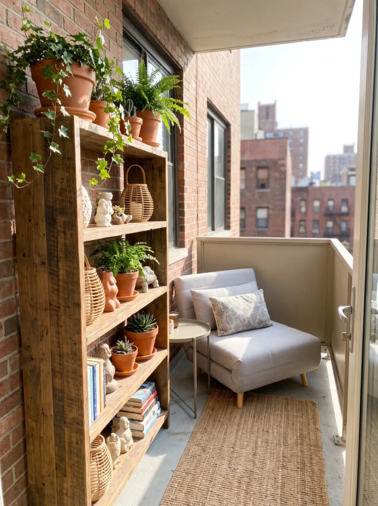 Vertical shelving unit