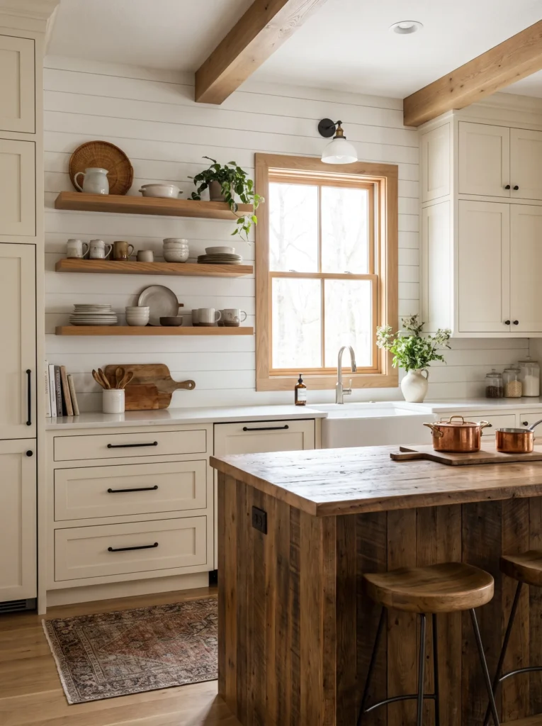 Add shiplap walls or a shiplap accent