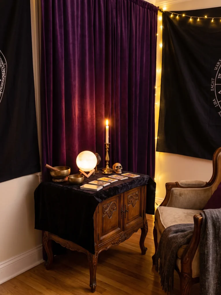 Add a crystal ball or tarot corner
