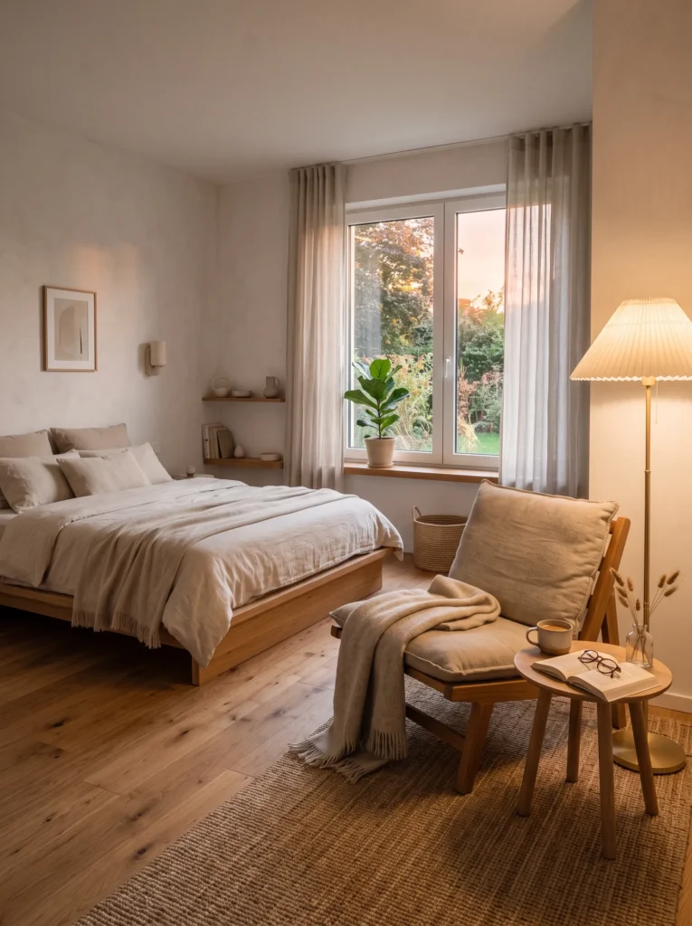 Add a reading nook with a simple chair