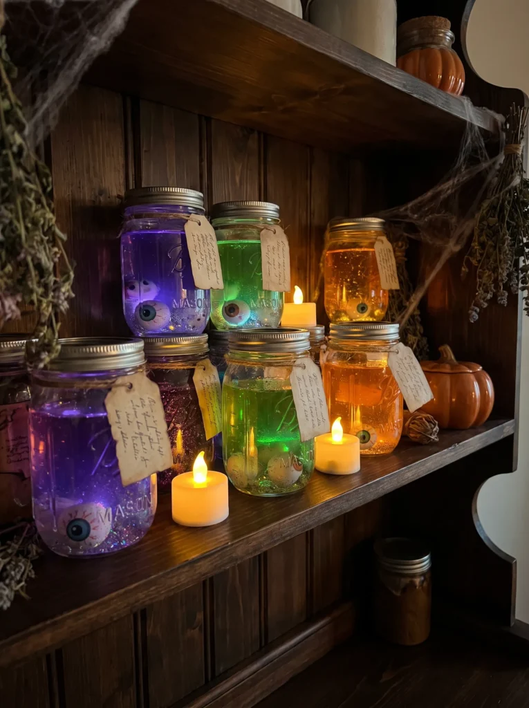 Bring in mason jar potions