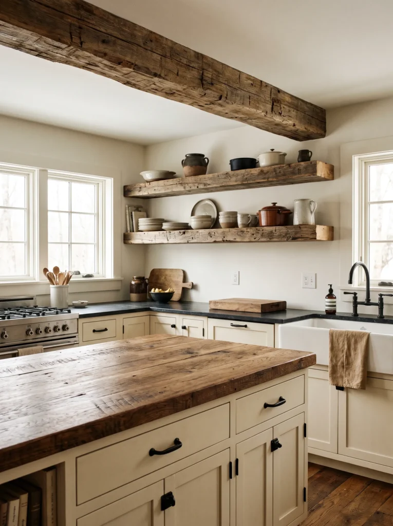 Bring in reclaimed or distressed wood