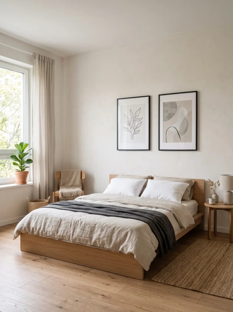 Frame a few minimal art pieces
