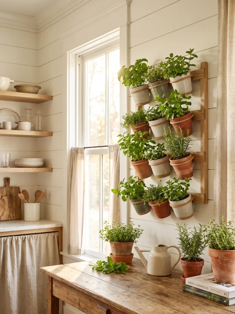 Hanging herb garden