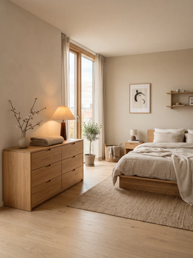 Pick a low dresser instead of a tall one
