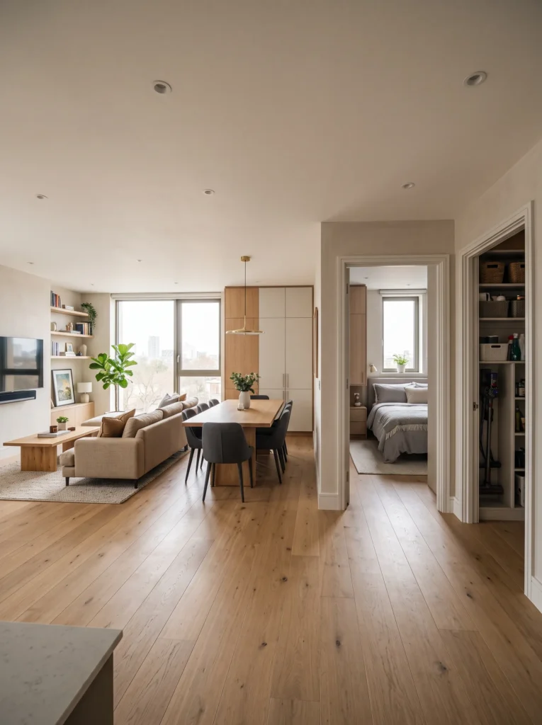 The apartment with mismatched room sizes