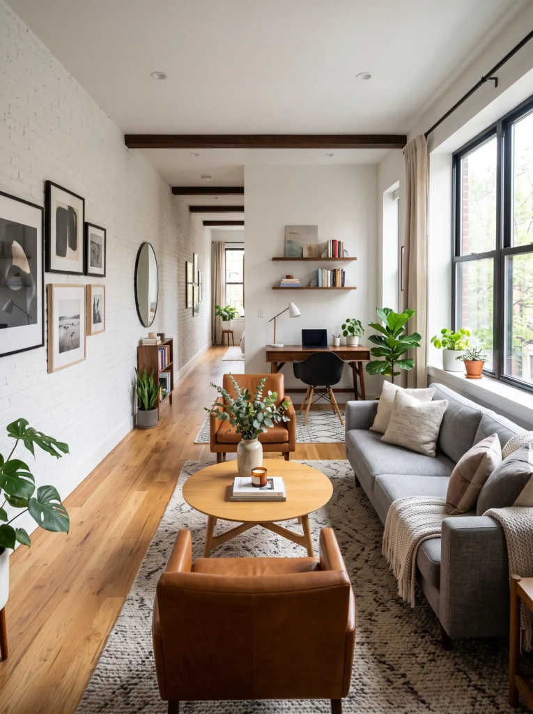 The bowling alley living room