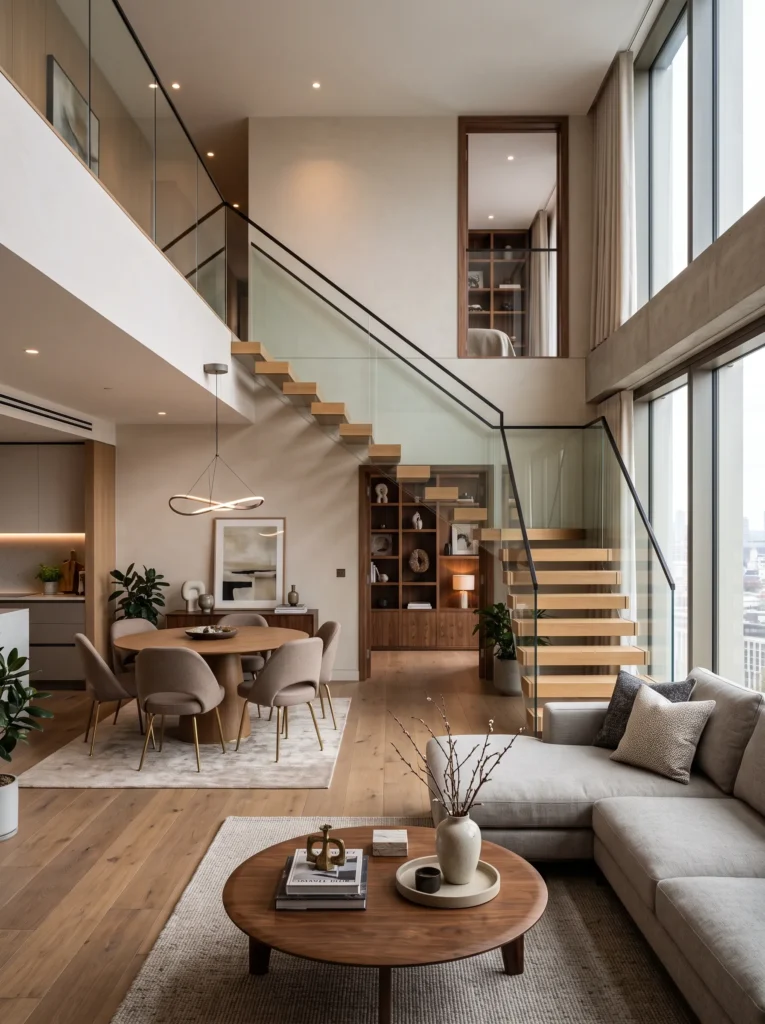 The duplex apartment layout