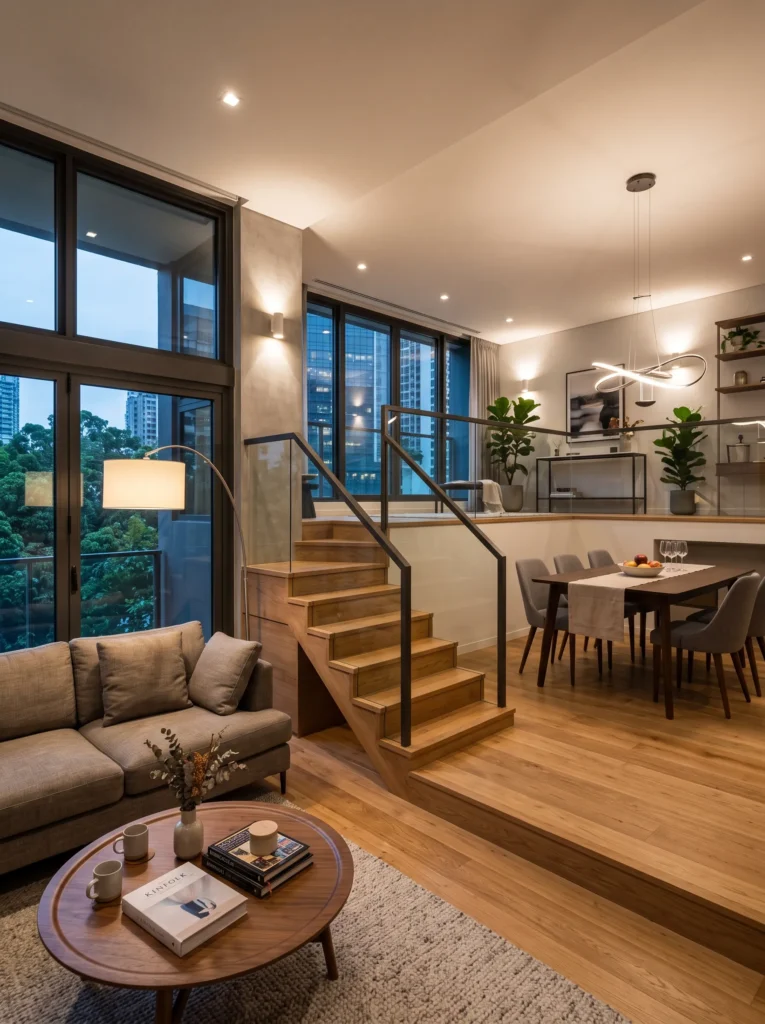 The split level apartment