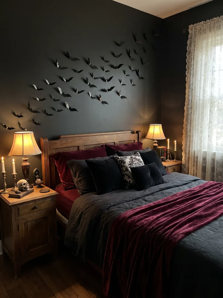 Try a bat silhouette display