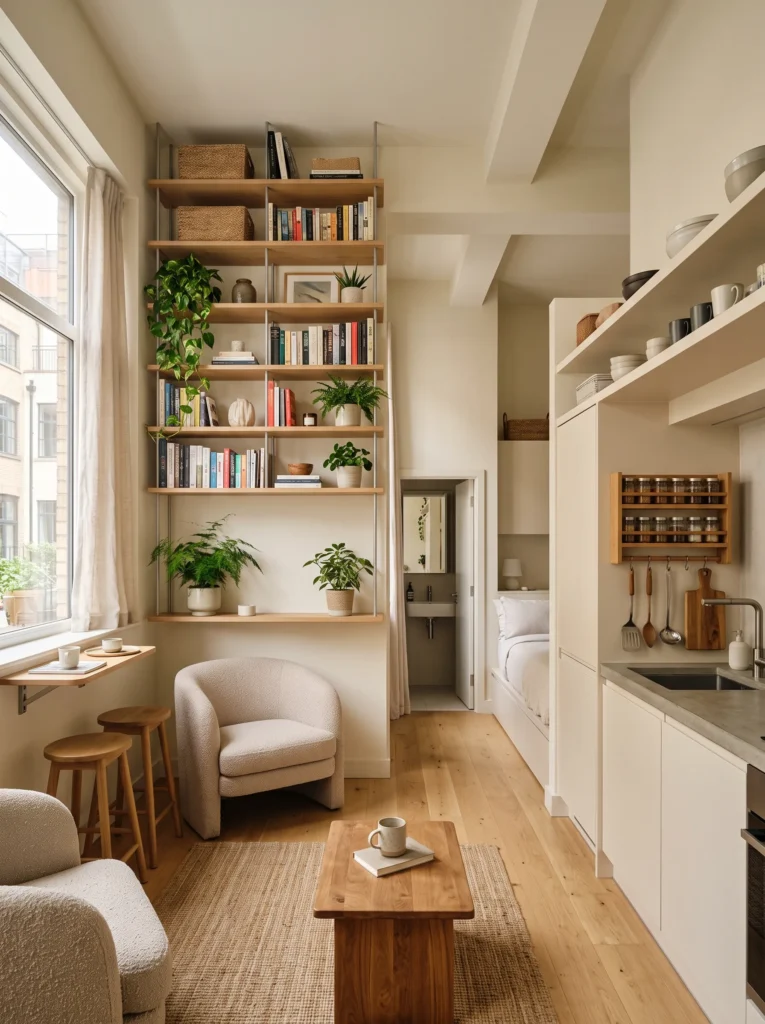 Use vertical space before you even think about floor space