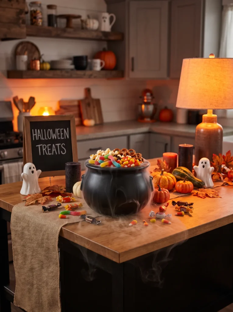 Use a cauldron as a serving bowl