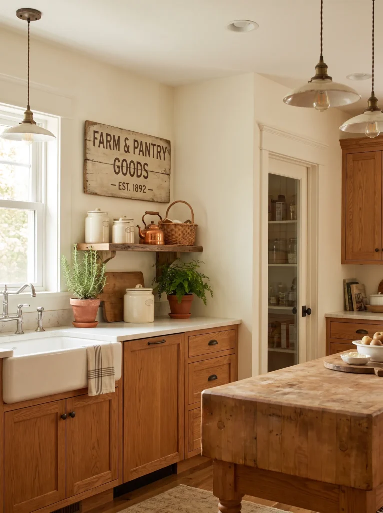 Vintage kitchen signs