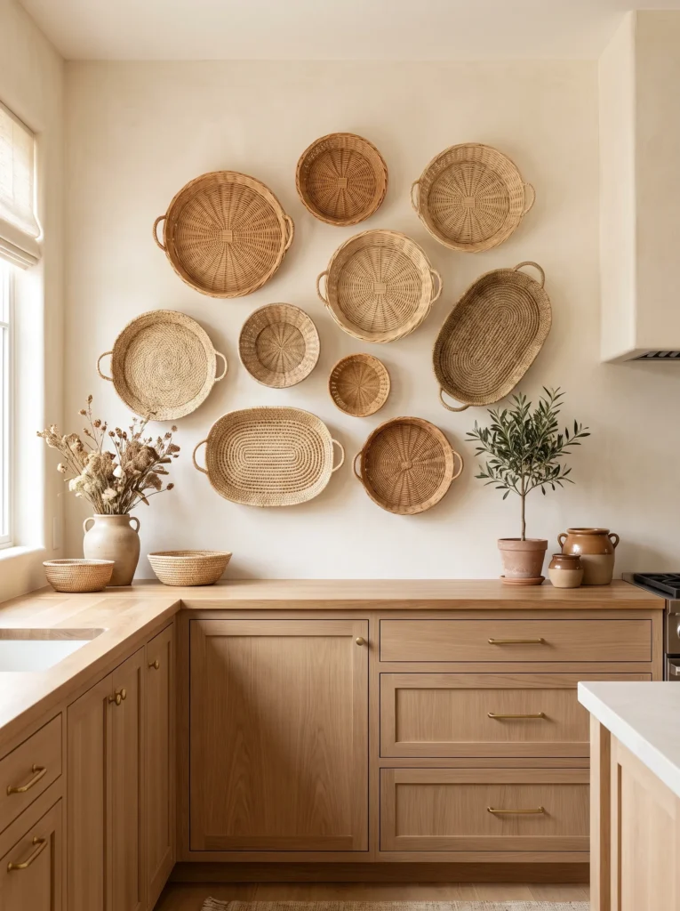 Woven baskets in different sizes