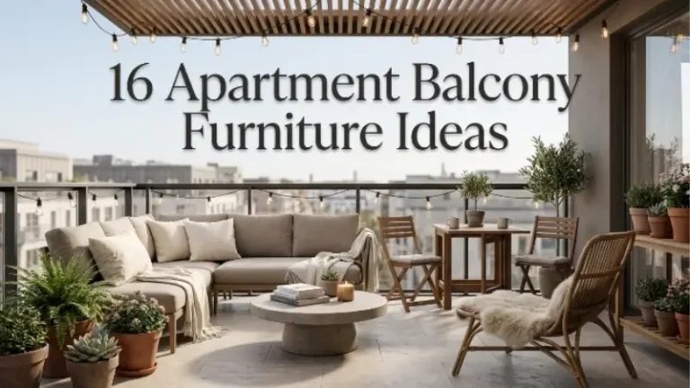 Apartment balcony furniture ideas image