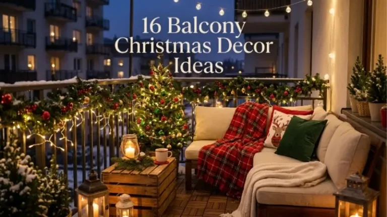 Balcony christmas decor ideas image