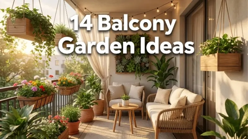 Balcony garden ideas image