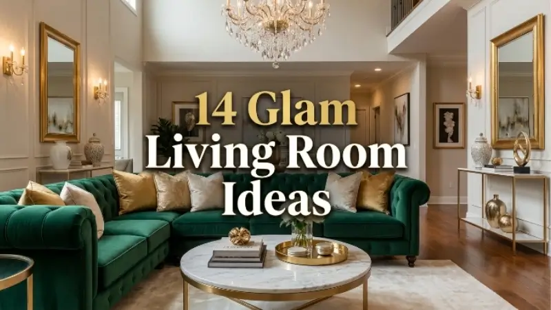 Glam living room ideas image