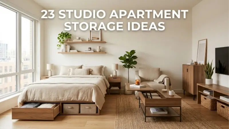 Studio apartment storage ideas image