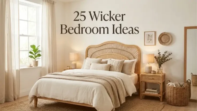 Wicker bedroom ideas image