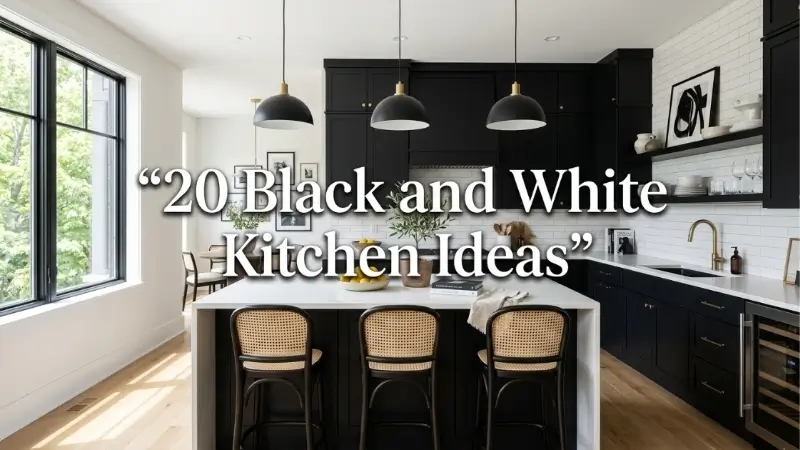 Black and white kitchen ideas image