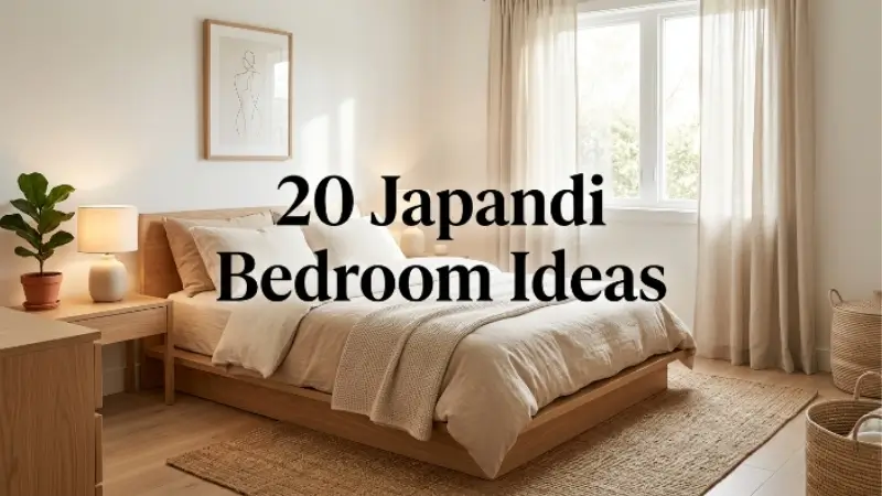 Japandi bedroom ideas image